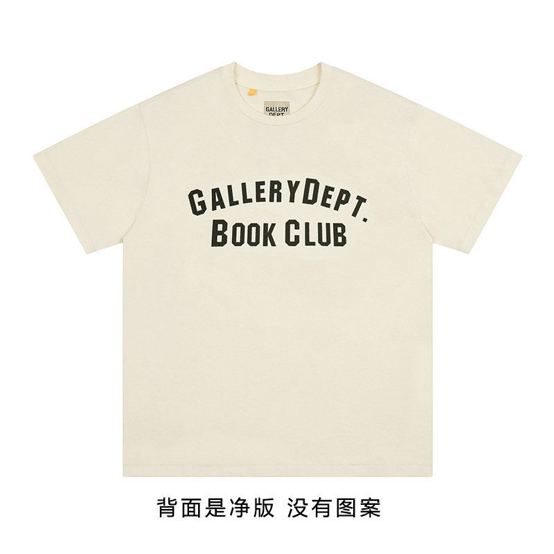 潮牌GALLERY DEPT DRIVE复古彩色高街印花宽松情侣夏季短袖T恤男