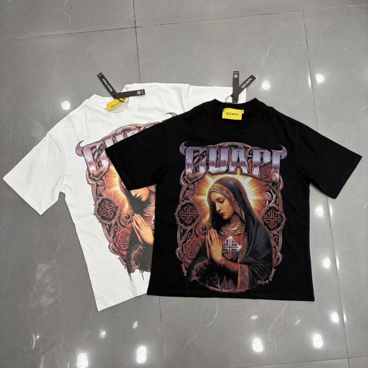 Guapi  Revived Tee T-shirt2026ss 新款时尚潮牌白墨直喷短袖