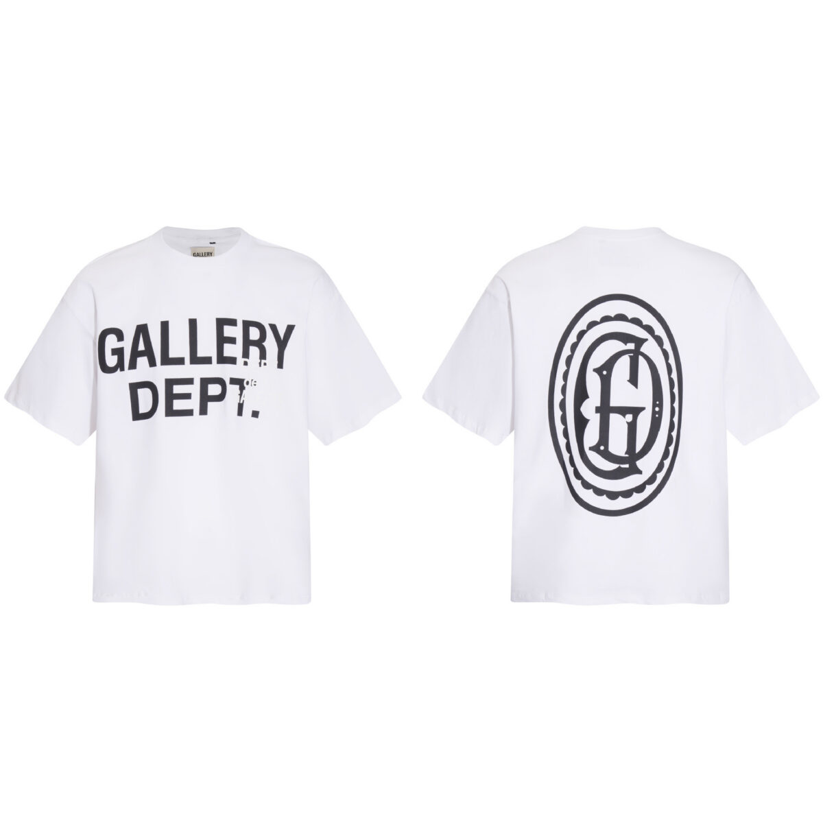 Gallery Dept新款经典基础款法文字母LOGO基础标语圆领短袖T恤夏