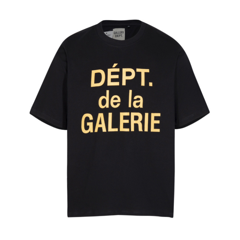 Gallery Dept新款经典基础款法文字母LOGO基础标语圆领短袖T恤夏