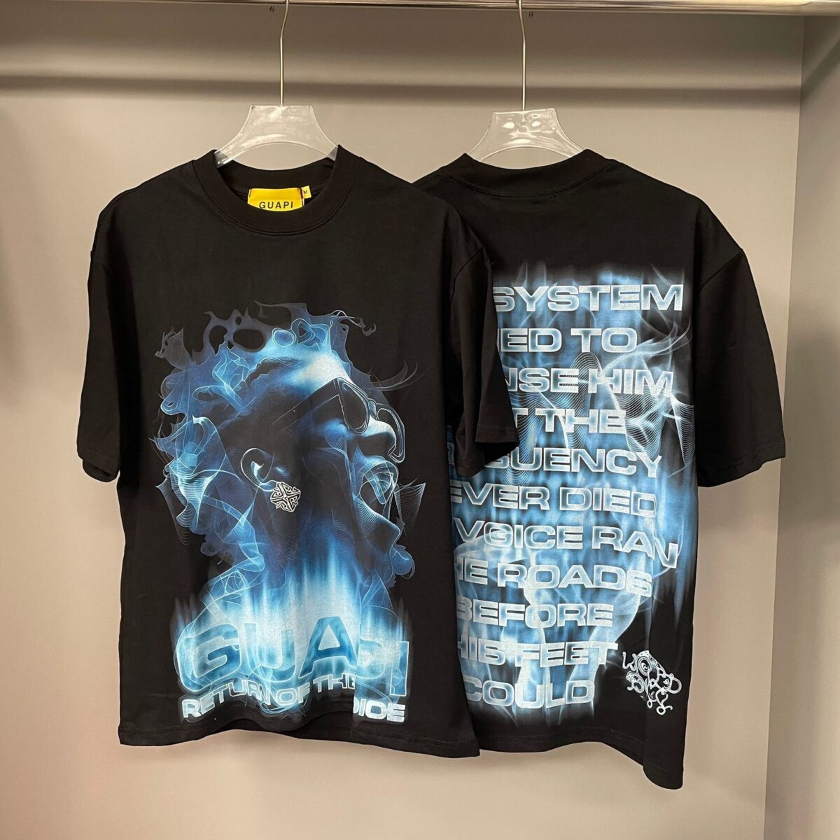 Guapi  Revived Tee T-shirt2026ss 新款时尚潮牌白墨直喷短袖