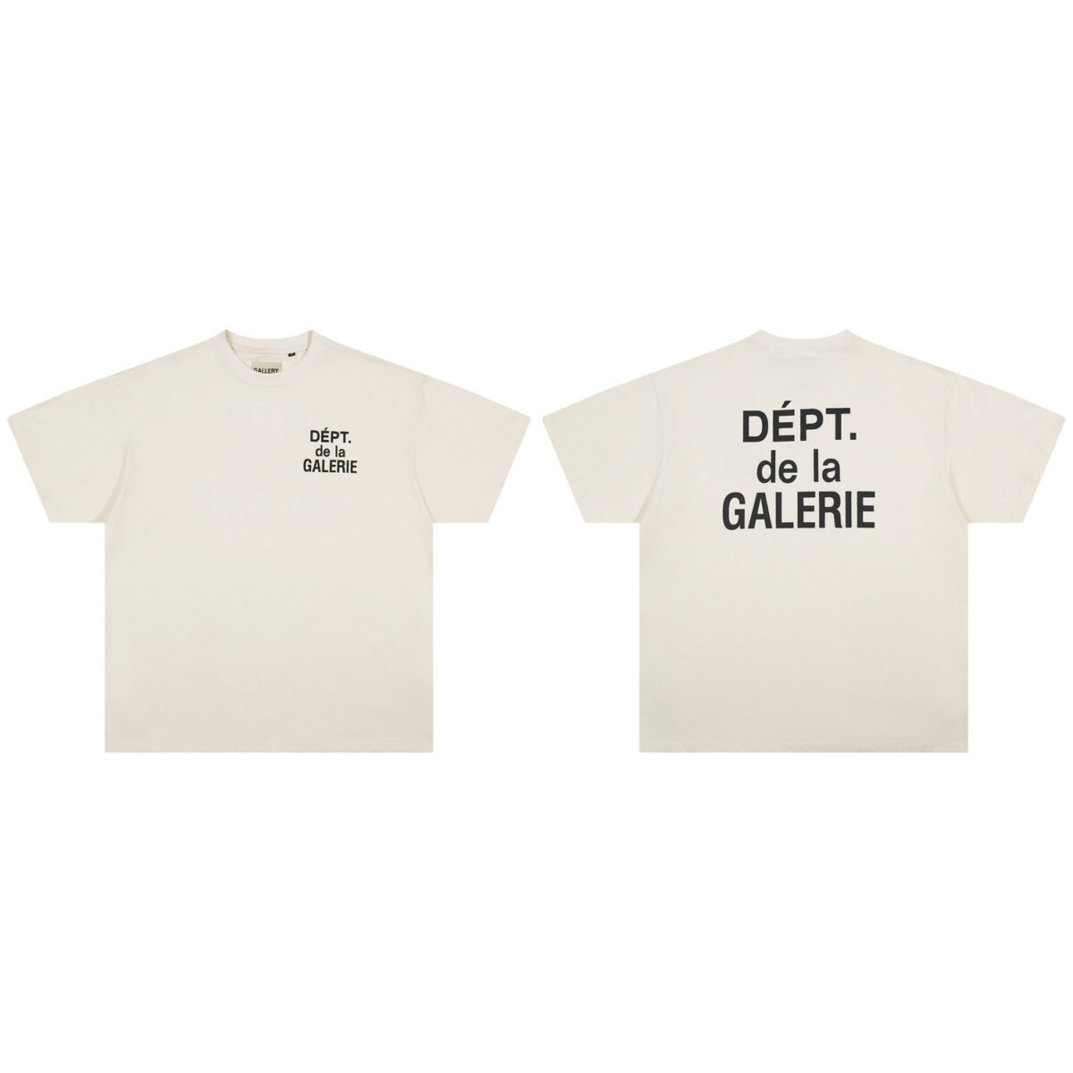 Gallery Dept新款经典基础款法文字母LOGO基础标语圆领短袖T恤夏