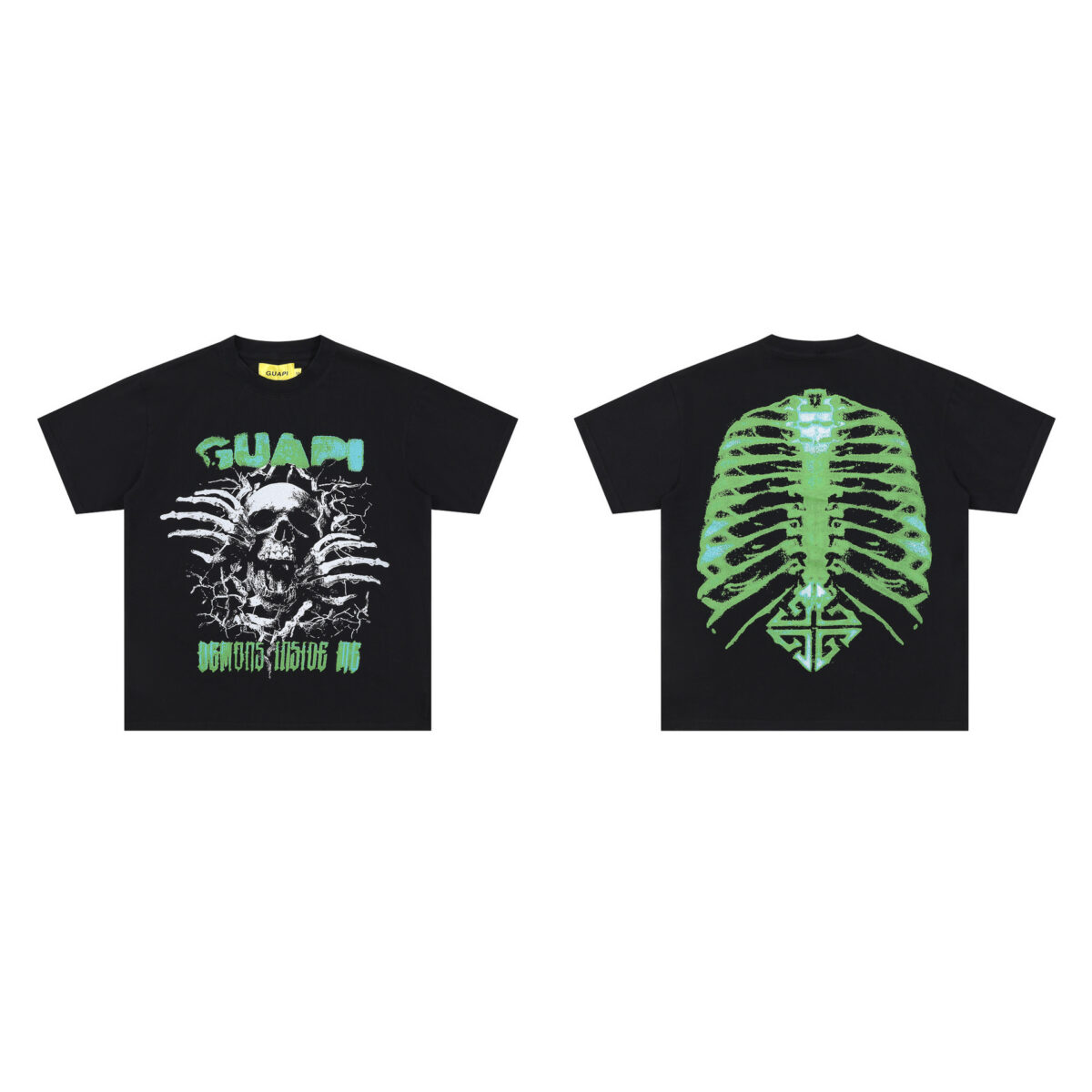 Guapi  Revived Tee T-shirt2026ss 新款时尚潮牌白墨直喷短袖