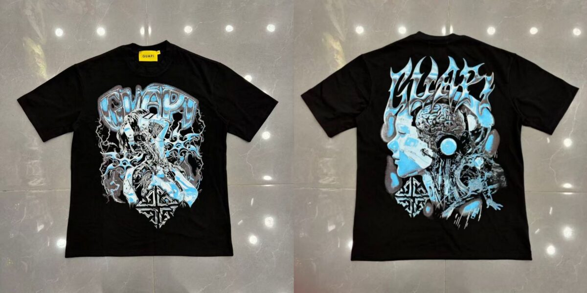 Guapi  Revived Tee T-shirt2026ss 新款时尚潮牌白墨直喷短袖