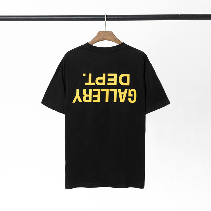 Gallery Dept新款经典基础款法文字母LOGO基础标语圆领短袖T恤夏