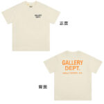 潮牌GALLERY DEPT DRIVE复古彩色高街印花宽松情侣夏季短袖T恤男
