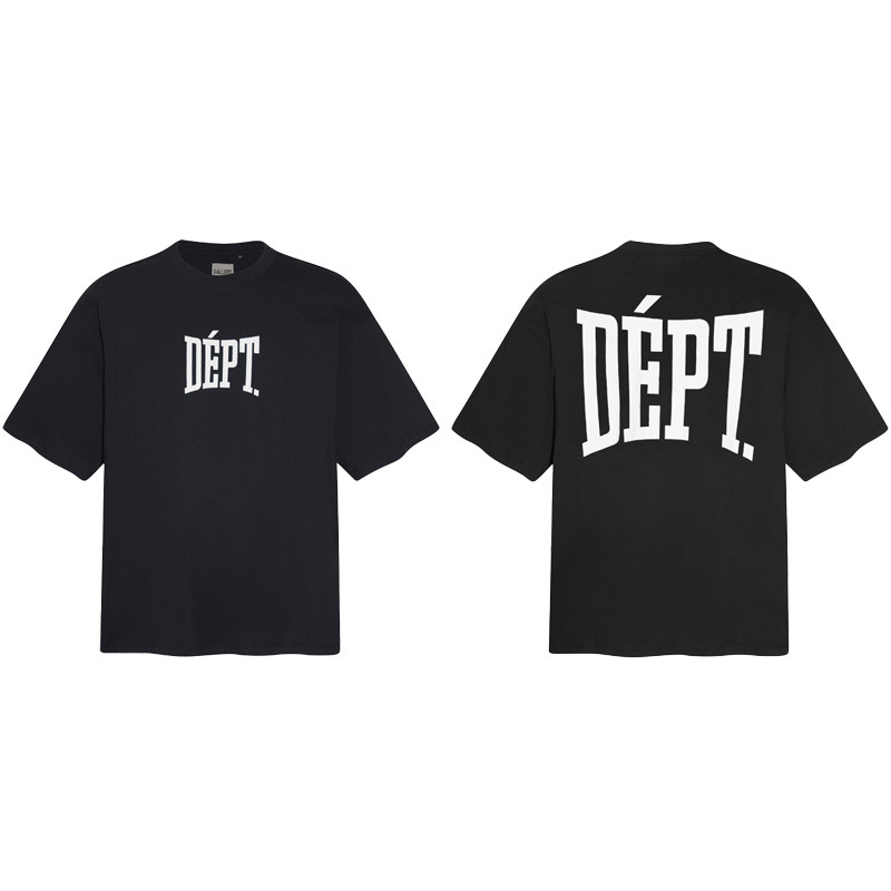 Gallery Dept新款经典基础款法文字母LOGO基础标语圆领短袖T恤夏