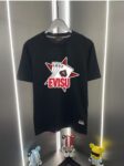 EVISU福神新款潮牌印花短袖T恤男女同款宽松休闲百搭纯棉半袖上衣