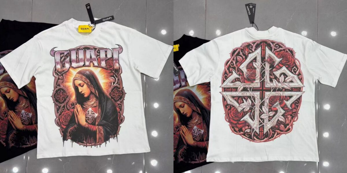 Guapi  Revived Tee T-shirt2026ss 新款时尚潮牌白墨直喷短袖