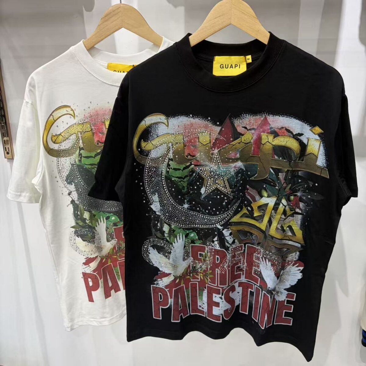 Guapi  Revived Tee T-shirt2026ss 新款时尚潮牌白墨直喷短袖