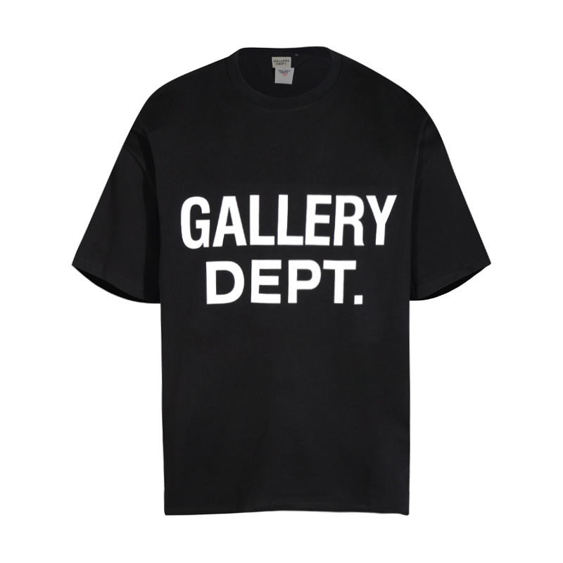 Gallery Dept新款经典基础款法文字母LOGO基础标语圆领短袖T恤夏