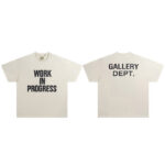 Gallery Dept新款经典基础款法文字母LOGO基础标语圆领短袖T恤夏
