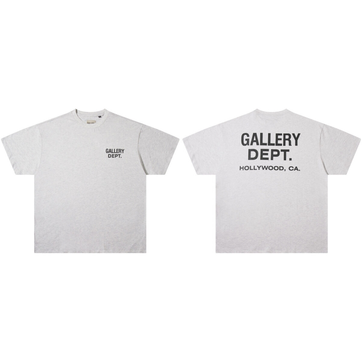 Gallery Dept新款经典基础款法文字母LOGO基础标语圆领短袖T恤夏