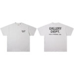Gallery Dept新款经典基础款法文字母LOGO基础标语圆领短袖T恤夏