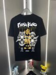 EVISU福神新款潮牌印花短袖T恤男女同款宽松休闲百搭纯棉半袖上衣