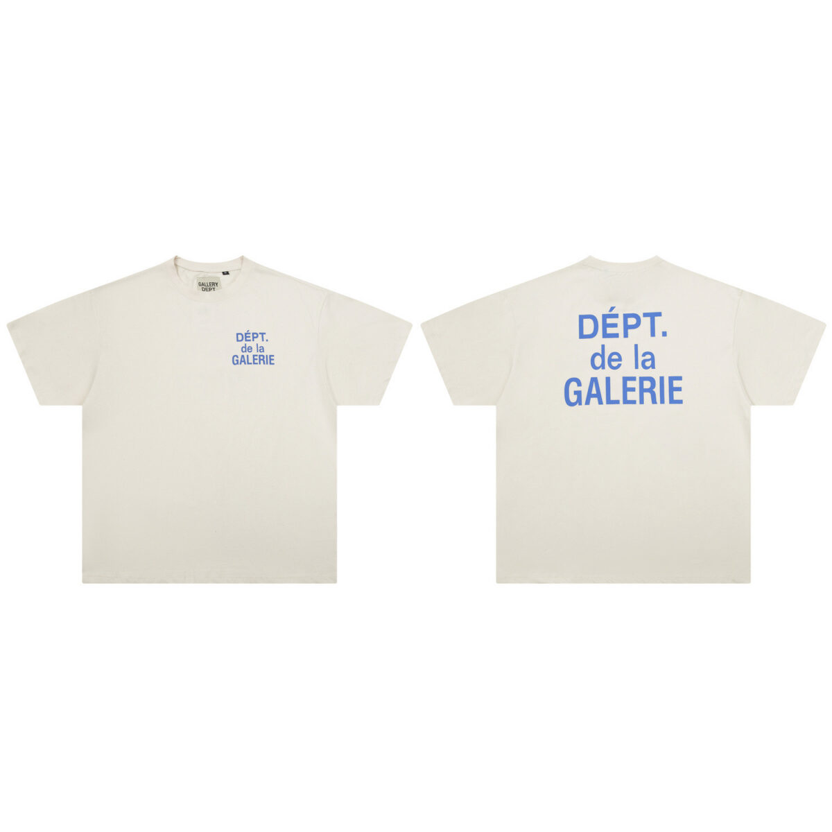 Gallery Dept新款经典基础款法文字母LOGO基础标语圆领短袖T恤夏