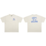Gallery Dept新款经典基础款法文字母LOGO基础标语圆领短袖T恤夏