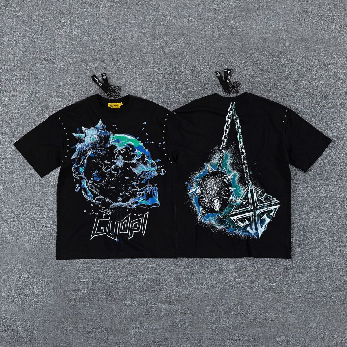 Guapi  Revived Tee T-shirt2026ss 新款时尚潮牌白墨直喷短袖