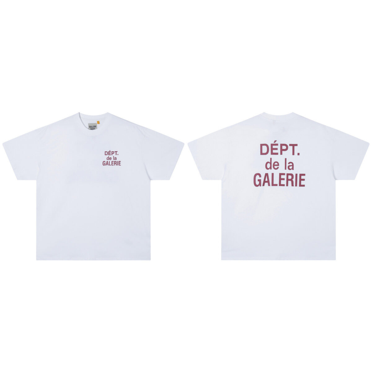 Gallery Dept新款经典基础款法文字母LOGO基础标语圆领短袖T恤夏
