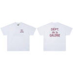 Gallery Dept新款经典基础款法文字母LOGO基础标语圆领短袖T恤夏