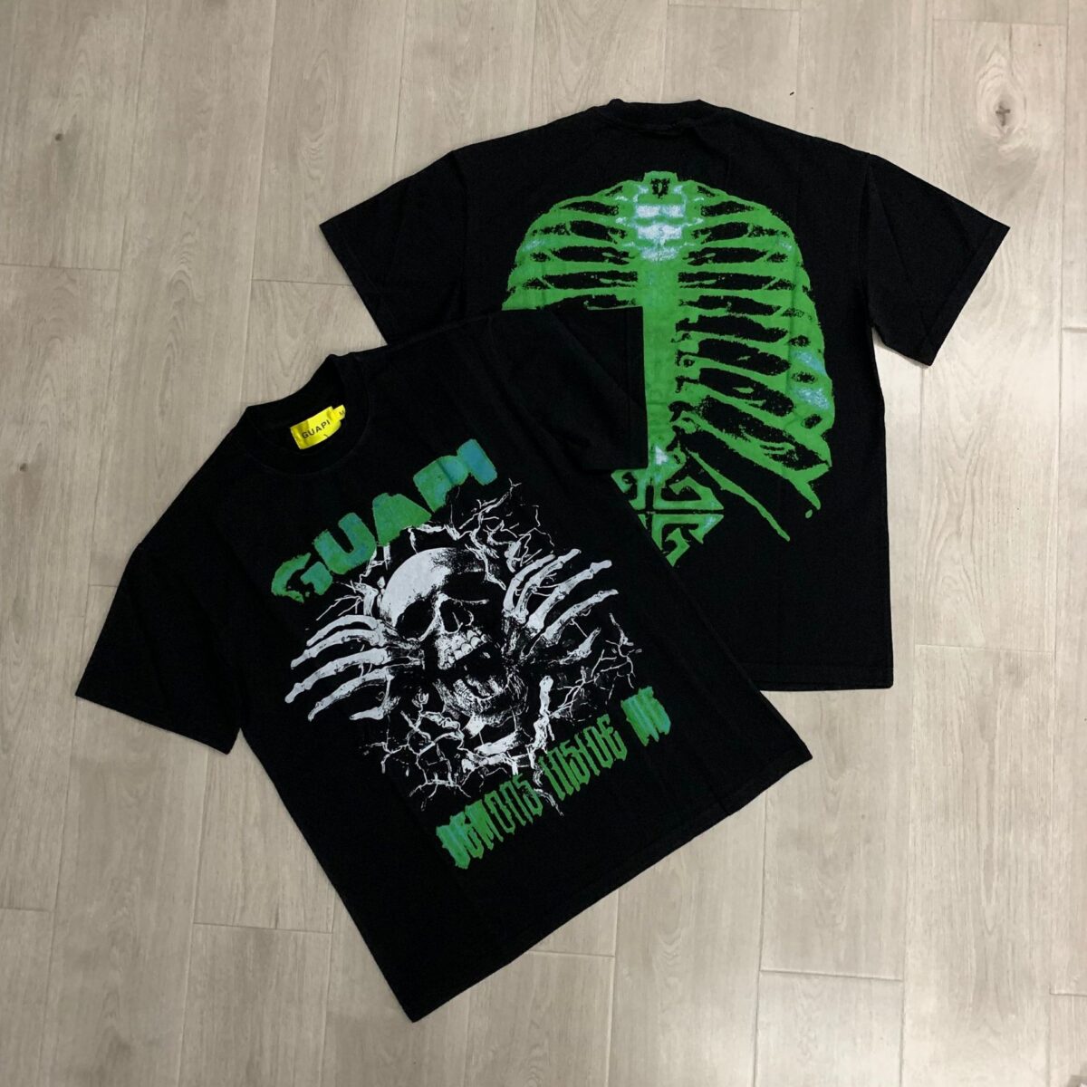 Guapi  Revived Tee T-shirt2026ss 新款时尚潮牌白墨直喷短袖