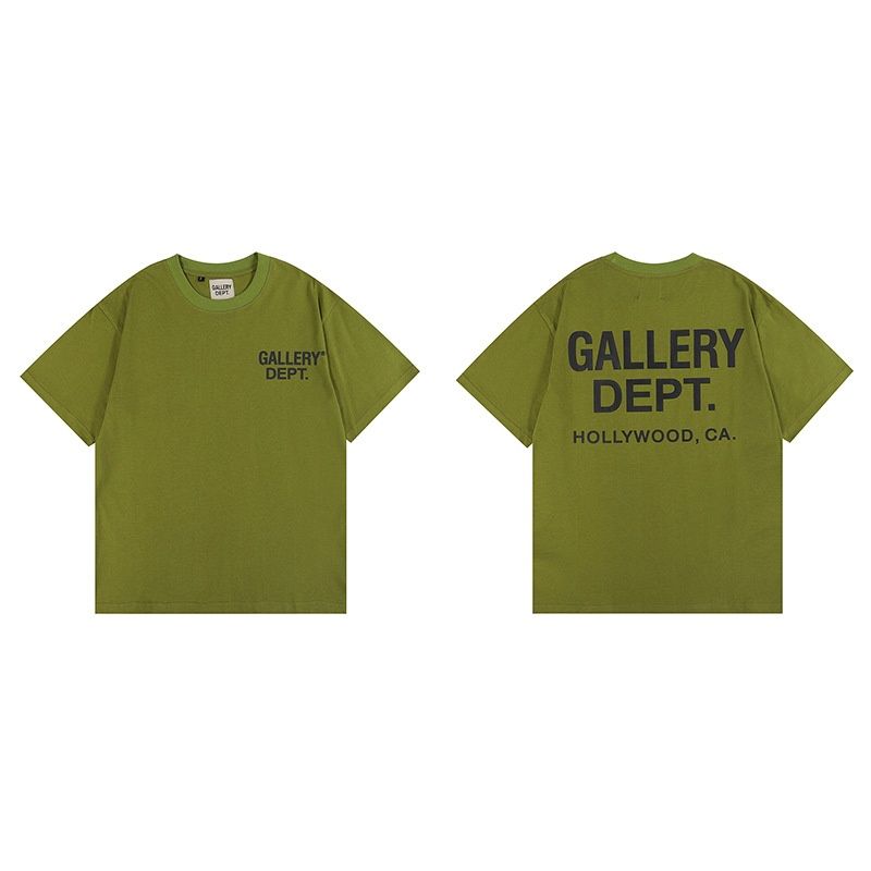 正确版GALLERY DEPT美潮扎染洗水高品质印花短袖高街涂鸦T恤