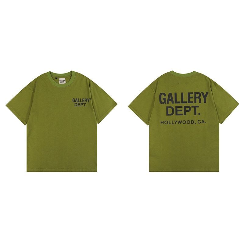 正确版GALLERY DEPT美潮扎染洗水高品质印花短袖高街涂鸦T恤