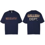 PDD 83e7cfb8fc2d6b944c34 Gallery dept美式潮牌印花短袖Vintage夏季宽松渐变烫金高街T恤男