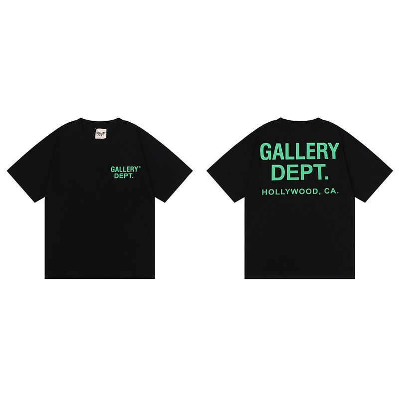 正确版GALLERY DEPT美潮扎染洗水高品质印花短袖高街涂鸦T恤