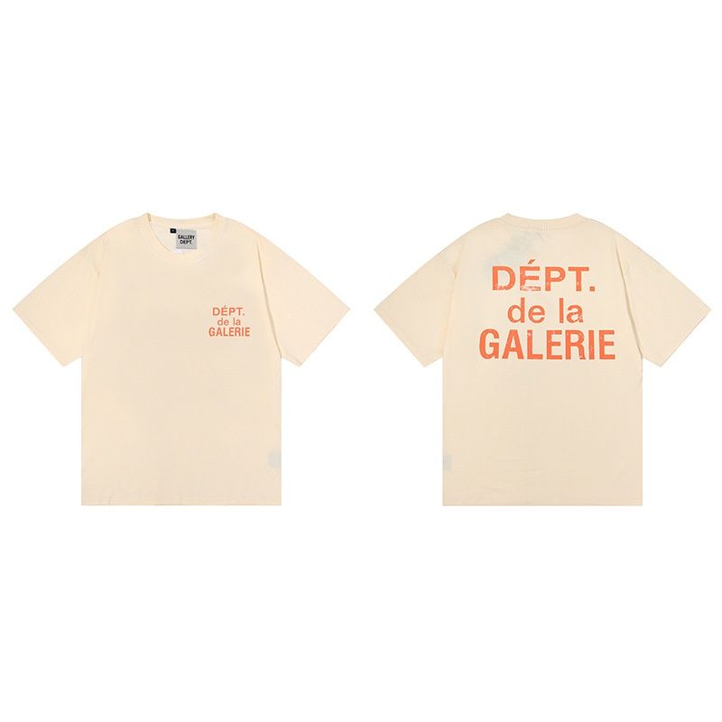 正确版GALLERY DEPT美潮扎染洗水高品质印花短袖高街涂鸦T恤
