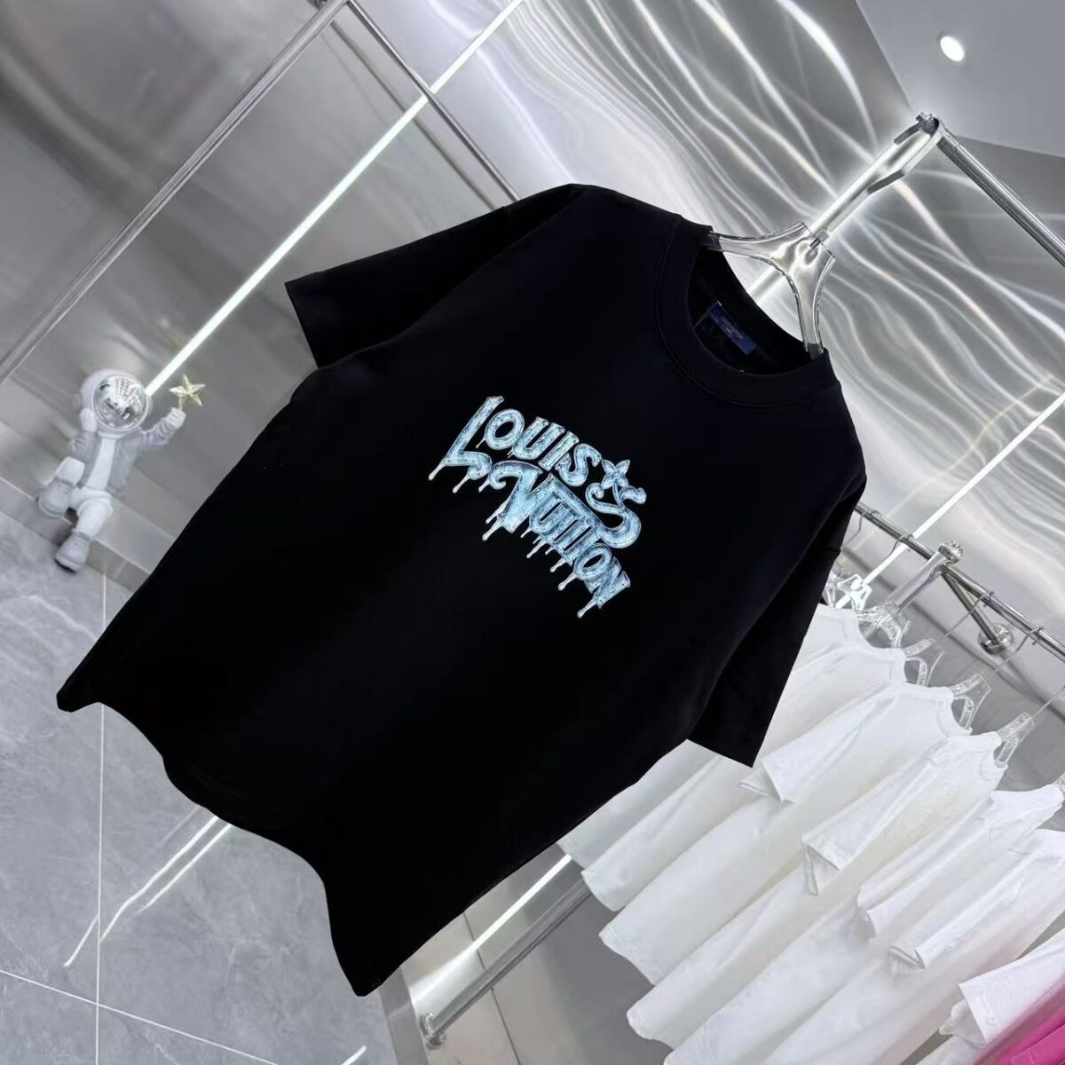P80 1V 2026秋冬新款重磅360克 3D立体硅胶 圆领短袖t恤 上身超舒服🔥男女同款 S M L XL XXL 五个码 黑色 白色 灰色