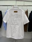 P95 1V 2026夏新款 绣花320克圆领短袖tee 实物很棒男女同款宽松版 尺码S M L XL XXL 五个码 黑色 白色