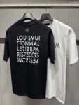 P100 Louis Vuitton 26ss春夏新款 印花圆领短袖 -颜色：黑色 白色 -码数：XS S M L -款号：2669