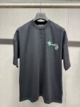 P130 Louis Vuitton 26ss春夏新款 刺绣圆领短袖 -颜色：黑色 白色 -码数：XS S M L