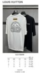 P130 Louis Vuitton 26ss 春夏新款 刺绣圆领短袖 -码数：XS S M L -颜色：黑色 白色