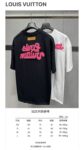 P120 Louis Vuitton 26ss 春夏新款 毛巾绣圆领短袖 -码数：XS S M L -颜色：黑色 白色 p