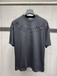 P120 LV* 26ss 高周波工艺圆领短袖 - Color：黑色 白色 红色 - Size：XS S M L