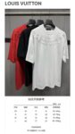 P120 LV* 26ss 高周波工艺圆领短袖 - Color：黑色 白色 红色 - Size：XS S M L