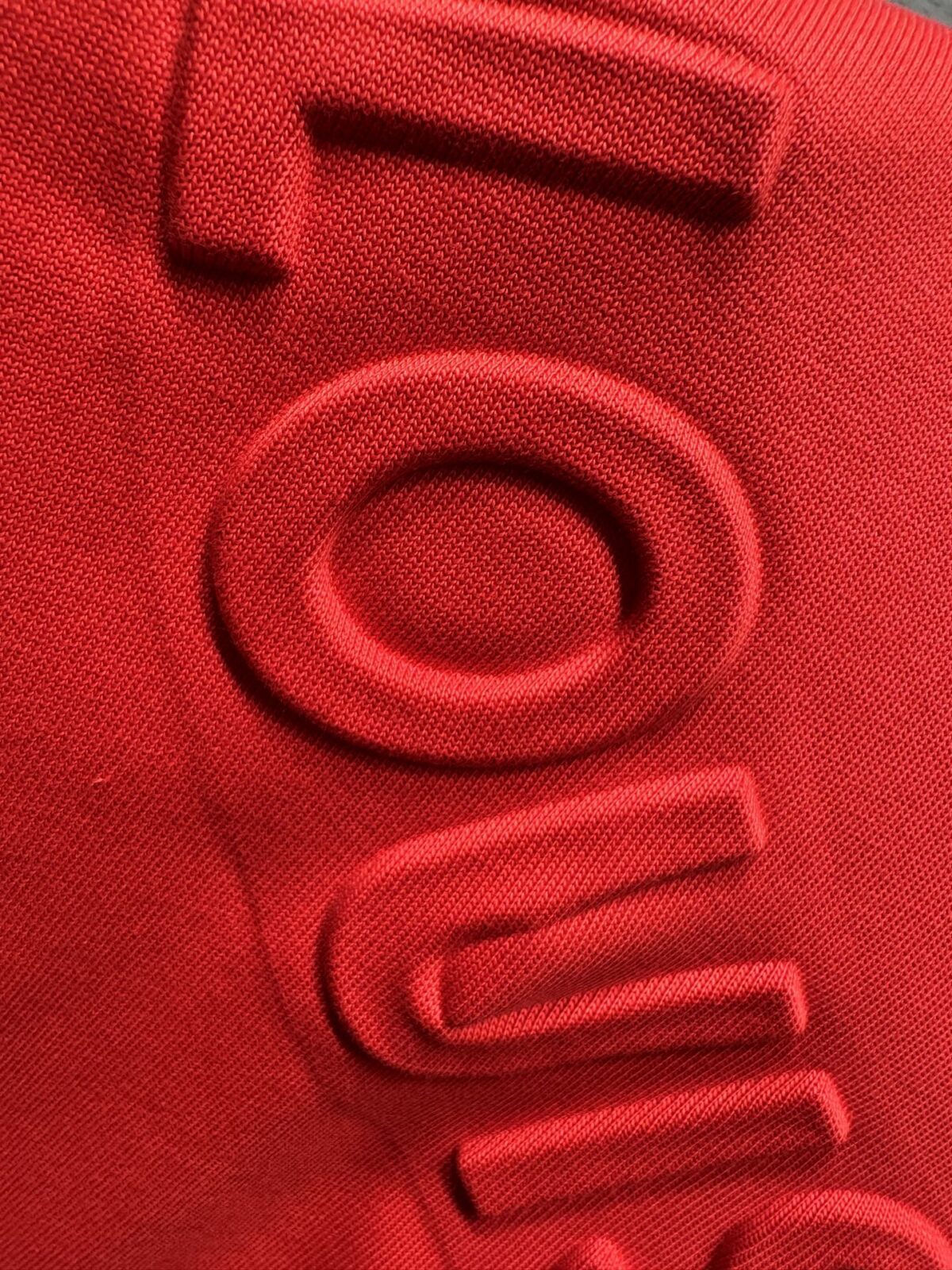 P120 LV* 26ss 高周波工艺圆领短袖 - Color：黑色 白色 红色 - Size：XS S M L