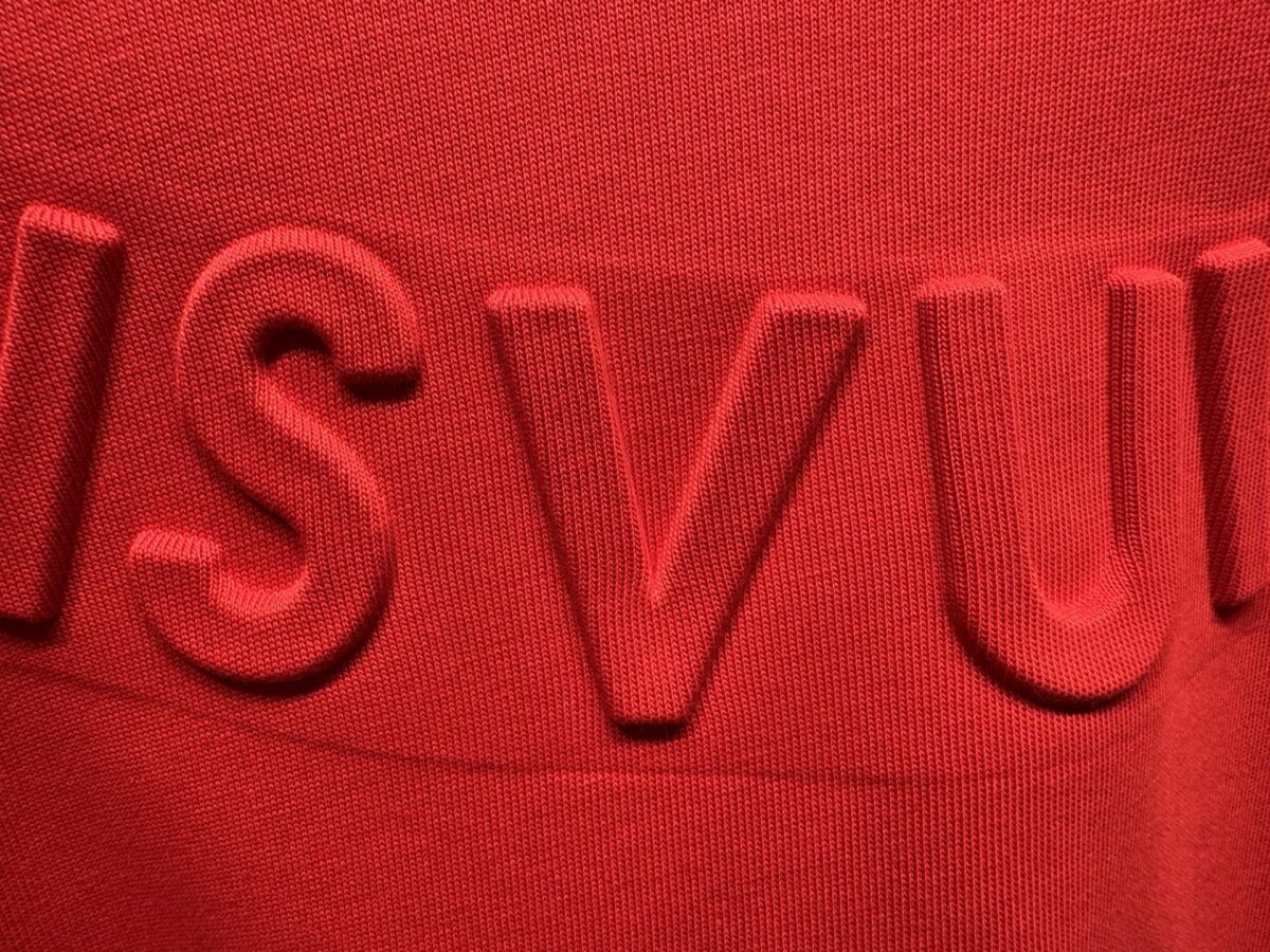 P120 LV* 26ss 高周波工艺圆领短袖 - Color：黑色 白色 红色 - Size：XS S M L