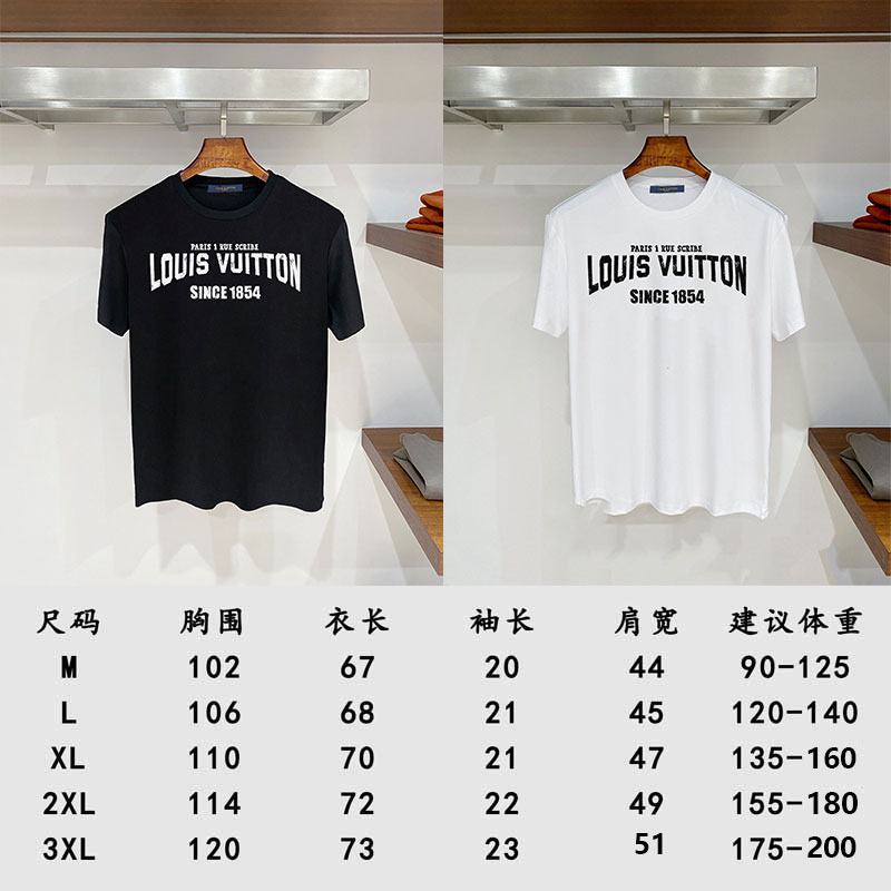 weigou_174014_8_464e0192a1 P85 路易威登LV 26s夏季男装 液氨双面奥戴尔短袖T恤,进口兄弟数码白墨直喷工艺 客供高端80支液氨丝光工艺面料,男士必备款 ,立体裁剪,中弹面料,亲肤透气,上身舒适!系列元素均采用品牌符号 日本Brother进口机数码直喷。色彩还原度 %,杜邦进口环保颜料,色牢度5级,经测验,洗涤100次,褪色程度不到1% 单品时尚感满满.日常出街或休闲都很百搭,轻松驾驭各种风格。色彩超鲜艳还透气,夏季必备 颜色:黑色/白色 码数:M-3XL修身版型 尺码建议:178-130斤穿L合身