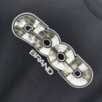 P80 GOOD 2026秋冬新款 3D立体硅胶 360克圆领短袖 实物很棒 男女同款宽松版 尺码S M L XL XXL 五个码 黑色 白色 紫色
