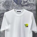 weigou_177918_2_473750ac62 P75 LV* 2026新款 精致绣花小logo 300g短袖t恤 宽松版型男女同款 尺码 S M L XL XXL 黑色 白色 紫色 湖水绿