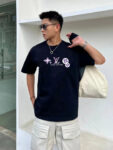 P70 LV/路易威登 印花Logo百搭潮流短袖T恤男女同款 吊牌 领标 水洗唛 三标齐全 定织定染280克精梳棉面料 尺码：S-XXL 颜色：黑色，白色，藏青色