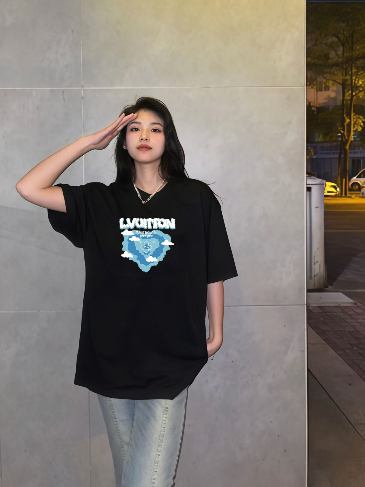 P70 LV/路易威登 印花Logo百搭潮流短袖T恤男女同款 吊牌 领标 水洗唛 三标齐全 定织定染280克精梳棉面料 尺码：S-XXL 颜色：黑色，白色，藏青色