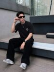 P75 1v～ Lv路易logo刺绣字母 《区别通货面料》7a抗菌短袖tee 上身十分舒适，男女同款半袖，落肩宽松版型 颜色: 黑色 白色 咖啡色 尺码：S（90-130斤） M（125-150斤） L（135-165斤） XL（160-190斤） XXL（185-220斤）