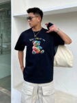P70 LV/路易威登 印花Logo百搭潮流短袖T恤男女同款 吊牌 领标 水洗唛 三标齐全 定织定染280克精梳棉面料 尺码：S-XXL 颜色：黑色，白色，藏青色
