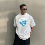 P70 LV/路易威登 印花Logo百搭潮流短袖T恤男女同款 吊牌 领标 水洗唛 三标齐全 定织定染280克精梳棉面料 尺码：S-XXL 颜色：黑色，白色，藏青色