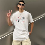 P70 LV/路易威登 印花Logo百搭潮流短袖T恤男女同款 吊牌 领标 水洗唛 三标齐全 定织定染280克精梳棉面料 尺码：S-XXL 颜色：黑色，白色，藏青色