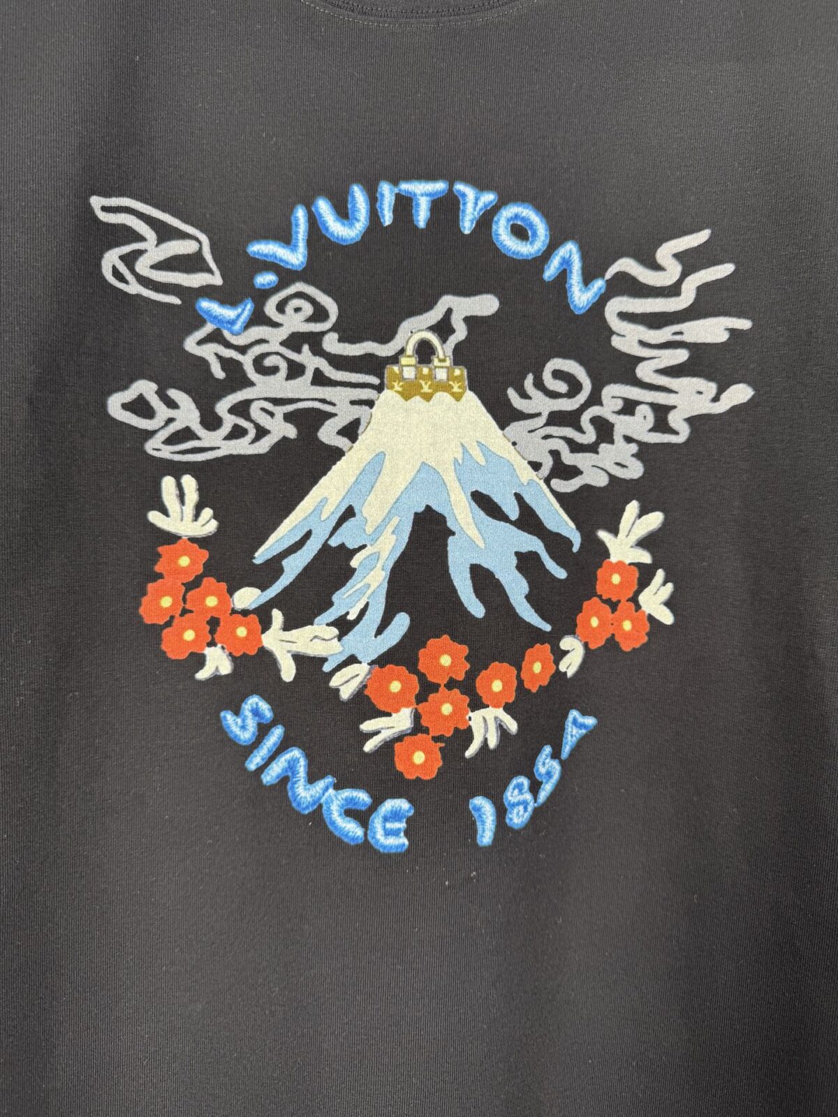 weigou_179132_5_625c3a5038 P70 实拍图 顶级版本 Louis Vuitton 路易威登 驴家 #0349 新品同步专柜上架 新款富士山图案短袖 男女同款 采用320克双纱面料,1*1索罗娜罗纹, 进口数码白墨直喷,3D浮雕效果,更加立体,精度与色彩的盛宴,色彩高清细节,区别普通胶浆印花更加透气 不开裂 不掉色,能确保图案的清晰度和色彩鲜艳度。耐水洗和耐磨性优于普通胶浆。 2026ss官方同步 高版本 高品质 时尚个性 百搭潮流 纯原品质 原版面料 吊牌 领标 水洗麦 三标齐全 颜色:白色 黑色 码数:XS S M L